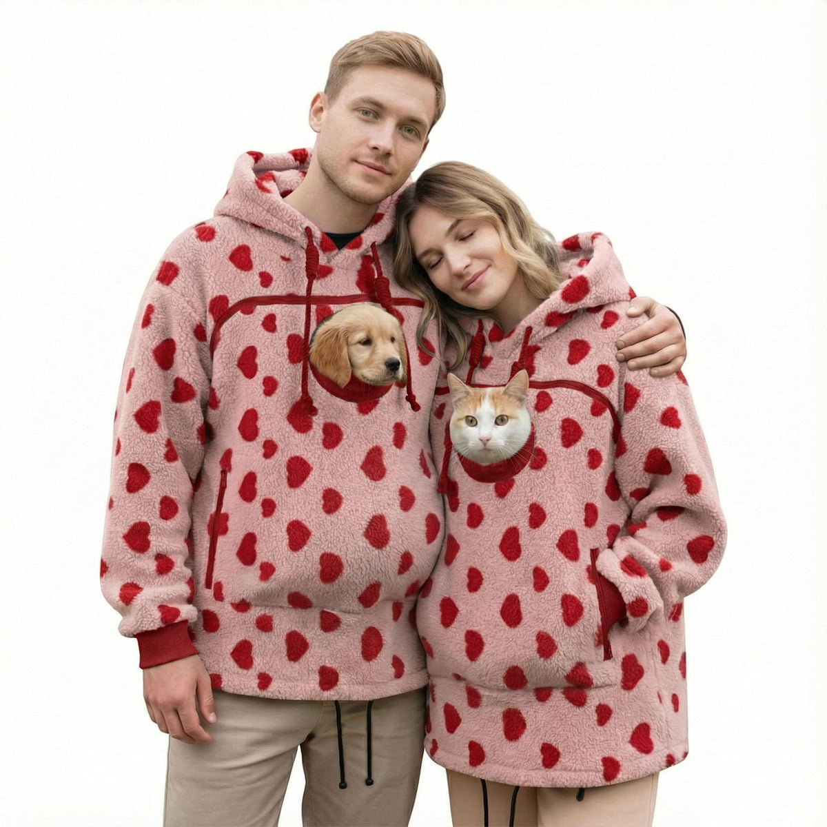 2025 European and American Cross-Border Fast Selling Amazon Cashmere Hooded Sweatshirt Hoodie Loose Casual Warm Sweatshirt