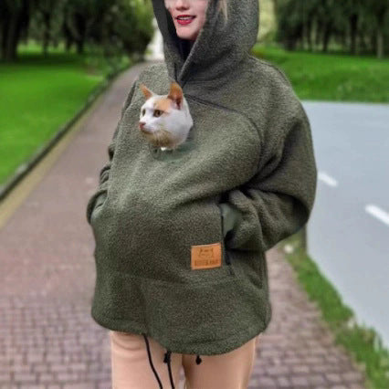 2025 European and American Cross-Border Fast Selling Amazon Cashmere Hooded Sweatshirt Hoodie Loose Casual Warm Sweatshirt