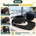 Merdio — trzy funkcje czarnego zestawu podróżnego i woreczek do przechowywania